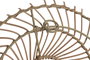 DKD Home Decor Decoración de Pared de Ratán y Metal Natural 92x56 cm