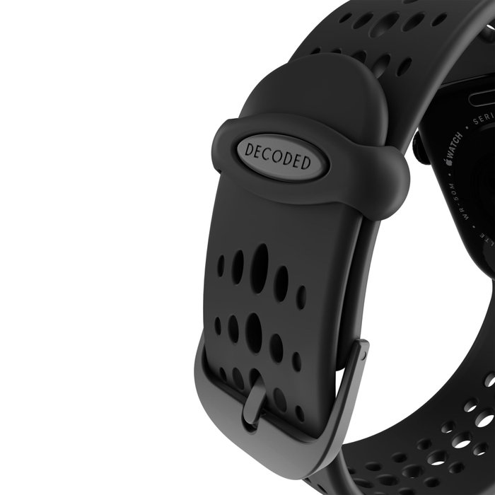 Decoded Silicone Ares O Strap para Apple Watch 40/42mm Negro