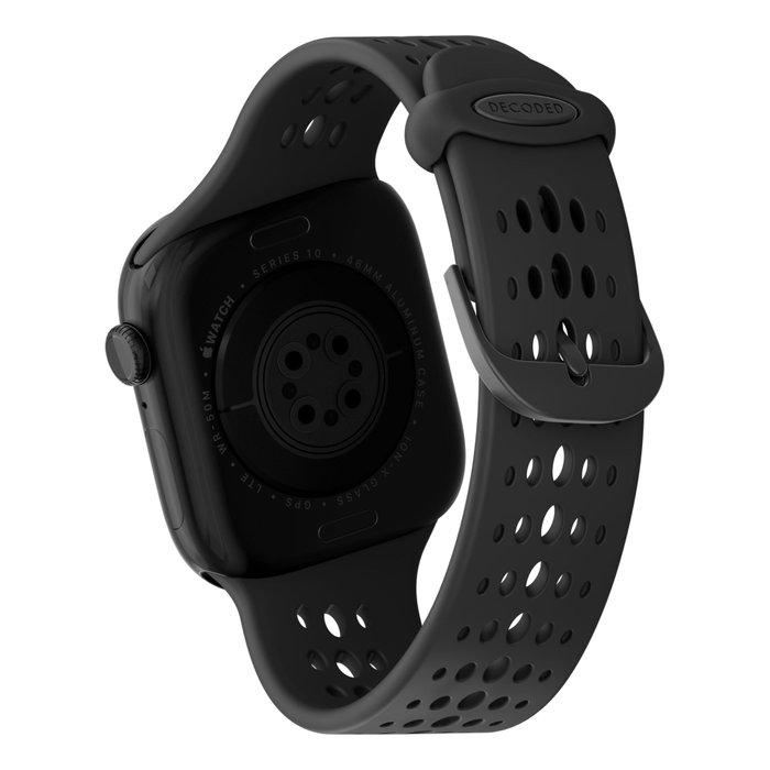 Decoded Silicone Ares O Strap para Apple Watch 40/42mm Negro