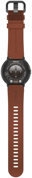 Polar Ignite 3 Titanium Reloj Deportivo con GPS Correa Marrón Piel M/L Mujer Hombre