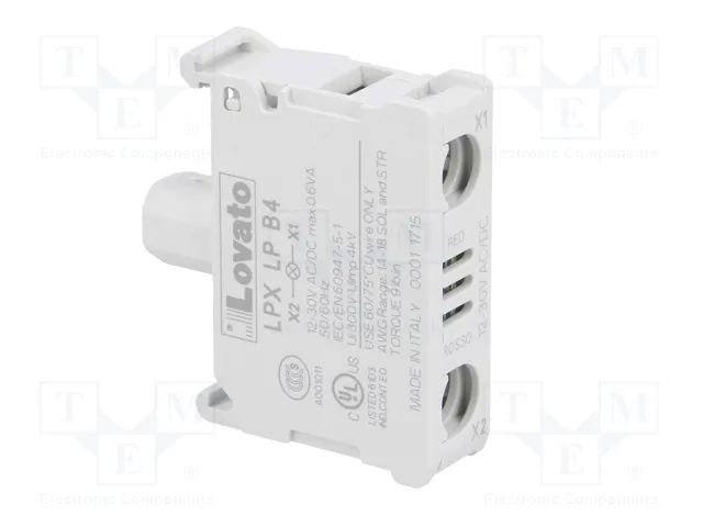 LOVATO ELECTRIC Elemento iluminador Platinum 22mm Rojo LED