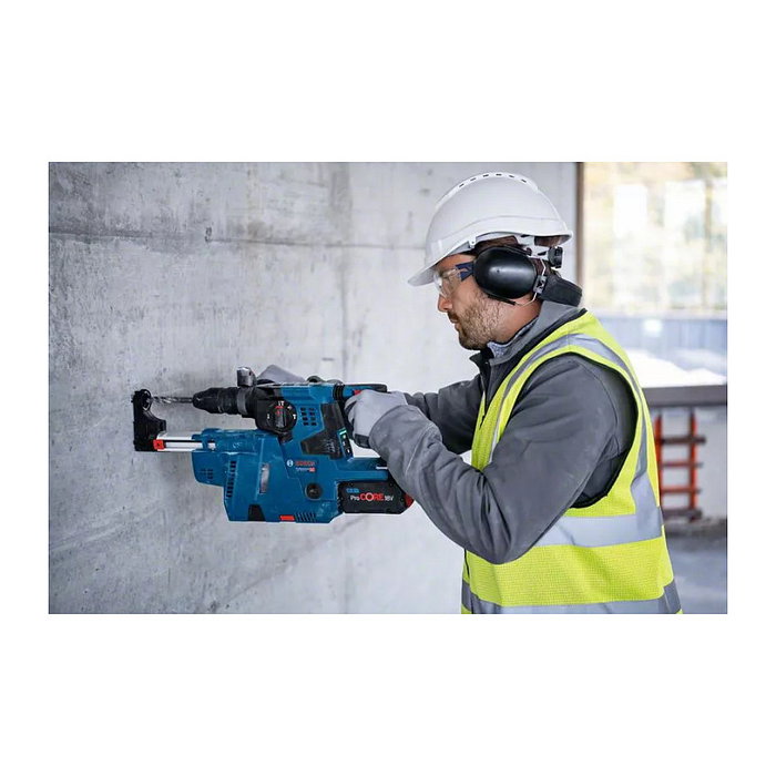 Bosch Professional GBH 18V-28CF con aspirador GDE 18V-16, 2 baterías ProCore 8.0Ah y Cargador Bosch Professional GBH 18V-28CF con aspirador GDE 18V-16, 2 baterías ProCore 8.0Ah y Cargador