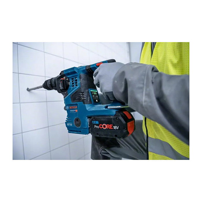 Bosch Professional GBH 18V-28CF con aspirador GDE 18V-16, 2 baterías ProCore 8.0Ah y Cargador Bosch Professional GBH 18V-28CF con aspirador GDE 18V-16, 2 baterías ProCore 8.0Ah y Cargador
