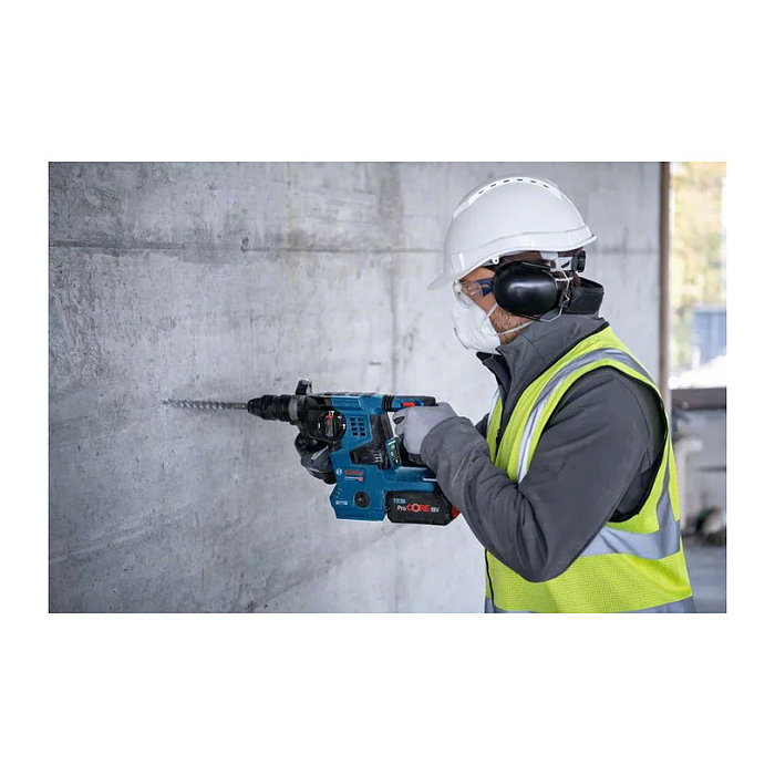 Bosch Professional GBH 18V-28CF con aspirador GDE 18V-16, 2 baterías ProCore 8.0Ah y Cargador Bosch Professional GBH 18V-28CF con aspirador GDE 18V-16, 2 baterías ProCore 8.0Ah y Cargador