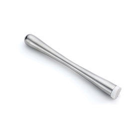 TABLECRAFT - H4258/3 - Pack de 3 unidades - Agitador con punta de plástico - 22 x 2,5 x 2,5 cm - Acero inoxidable