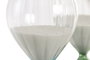 DKD Home Decor Reloj de Arena de Cristal 30 Min Verde Oscuro Tropical Palm