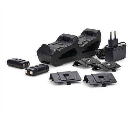 Power A 1519564-01 Estación de Carga Dual Xbox Negra para Mandos Xbox Series X|S y Xbox One