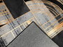 DKD Home Decor Alfombra Geométri Negro Dorado 240 x 0.4 x 60 cm (2 Unidades) Poliester