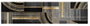 DKD Home Decor Alfombra Geométri Negro Dorado 240 x 0.4 x 60 cm (2 Unidades) Poliester
