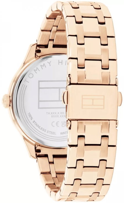 Tommy Hilfiger 1782752 Reloj Analógico Dorado con Esfera Gris