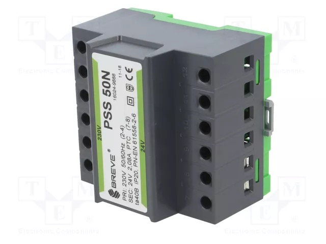 BREVE TUFVASSONS Transformador de red 50VA 230VAC/24V