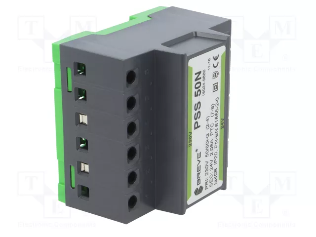 BREVE TUFVASSONS Transformador de red 50VA 230VAC/24V