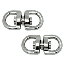 Edm Anilla giratoria Ap12 de acero niquelado 16 mm (2 uds)