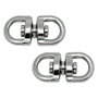 Edm Anilla giratoria Ap12 de acero niquelado 16 mm (2 uds)