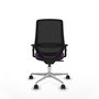 PIQUERAS Y CRESPO Silla de oficina Mardos con mecanismo Sincro, Morado y Negro