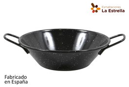 La Estrella Paellera Honda Bordonada 16 cm 0.7 L Colección Jaspeada (12 Unidades)
