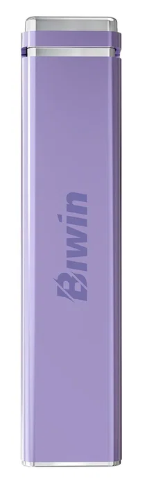 Biwin PD2000 SSD Externo 2TB USB Tipo C USB 3.2 Gen 2x2 - 2050 MB/s de Lectura, Color Púrpura