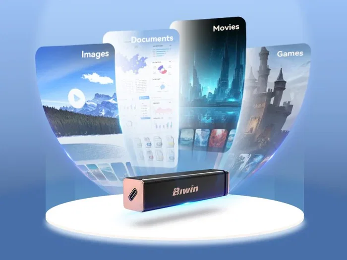 Biwin PD2000 SSD Externo 2TB USB Tipo C USB 3.2 Gen 2x2 - 2050 MB/s de Lectura, Color Púrpura