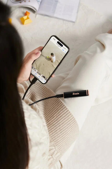 Biwin PD2000 SSD Externo 2TB USB Tipo C USB 3.2 Gen 2x2 - 2050 MB/s de Lectura, Color Púrpura