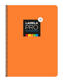 Lamela Bloc Tapa Extra Dura Fº 100H Cuadrovia 3 Mm Naranja (5 Colores En Banda) (Set de 5)