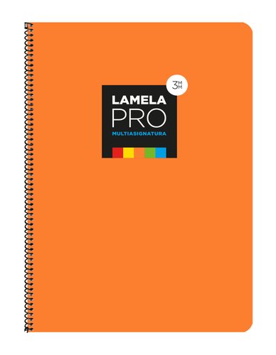 LAMELA Bloc tapa extra dura 100 hojas Cuadrovia 3 mm Naranja (Set de 5) LAMELA Bloc tapa extra dura 100 hojas Cuadrovia 3 mm Naranja (Set de 5)