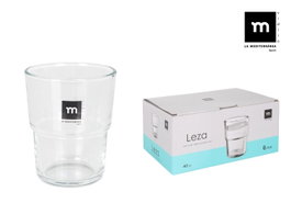 La Mediterranea Set de 6 Vasos Leza 400ml