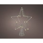 Lumineo Adorno Estrella 3D para Árbol de Navidad Plateada 20 LED 20x5.5x25.5 cm