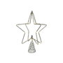 Lumineo Adorno estrella 3d plateada con 20 led