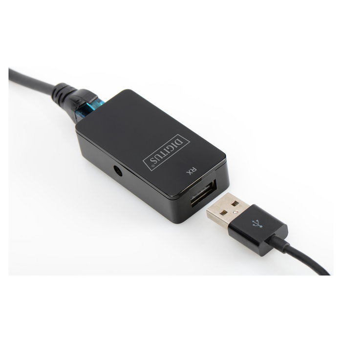 DIGITUS Extensor USB 2.0 de 50m con cable Cat 5/5e/6 DIGITUS Extensor USB 2.0 de 50m con cable Cat 5/5e/6