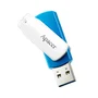 Apacer AH357 - Unidad Flash USB 64 GB Tipo A 3.2 Gen 1 (USB 3.1) con Diseño Giratorio, Color Azul y Blanco