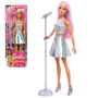 Barbie Muñeca Tú Puedes Ser Pop Star JCW42 Mattel Cantante con Conjunto Brillante y Pelo Rosa para Niñas +3 Años
