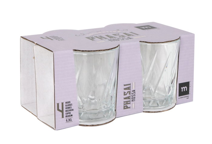 La Mediterranea Set de 4 Vasos Chupitos 63ml Phasai Nossa MD