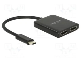 DeLOCK Splitter USB Type-C a 2 x HDMI 4K 87719