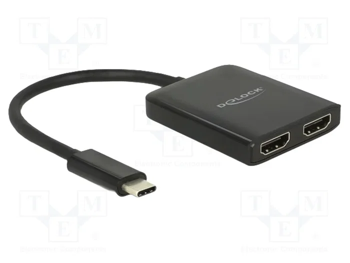 DeLOCK Splitter USB Type-C a 2 x HDMI 4K 87719