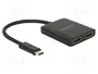 DeLOCK Splitter USB Type-C a 2 x HDMI 4K 87719
