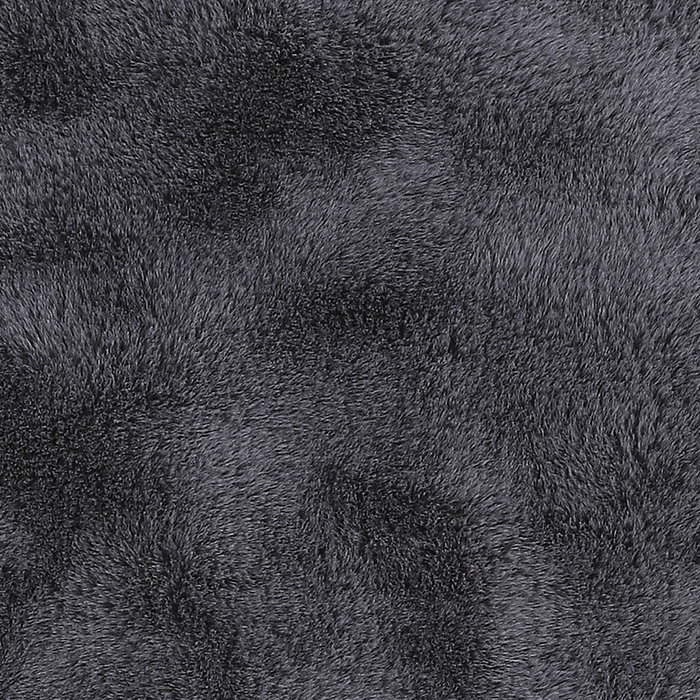 Home Deco Factory Alfombra Pelo Gris Imitación Piel Forma Animal Suave 60x90 cm