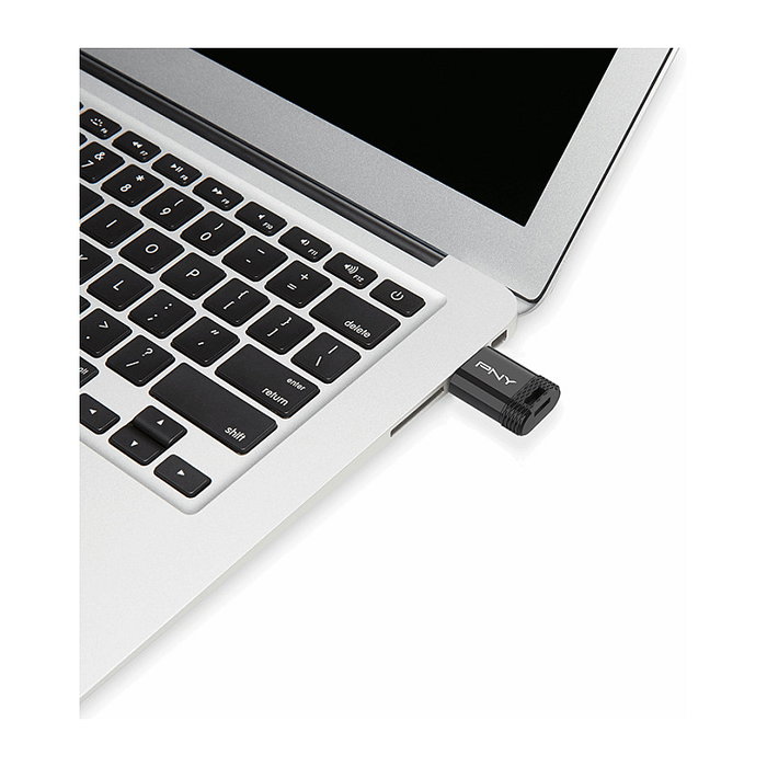 PNY Elite-X Fit - Memoria USB Tipo C de 64 GB - Velocidad Lectura 200 MB/s - Slider - Negro