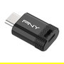 PNY Elite-X Fit - Memoria USB Tipo C de 64 GB - Velocidad Lectura 200 MB/s - Slider - Negro