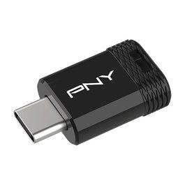 PNY Elite-X Fit - Memoria USB Tipo C de 64 GB - Velocidad Lectura 200 MB/s - Slider - Negro