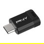 PNY Elite-X Fit - Memoria USB Tipo C de 64 GB - Velocidad Lectura 200 MB/s - Slider - Negro
