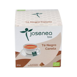 JOSENEA Te Negro-Canela 10 Piramides Ensobradas Bio