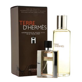 Hermès Terre d'Hermès Set de Regalo con Vaporizador de 30 ml y Recarga de 125 ml