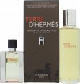 Hermès Terre d'Hermès Set de Regalo con Eau de Toilette 30 ml Recargable y Relleno de 125 ml