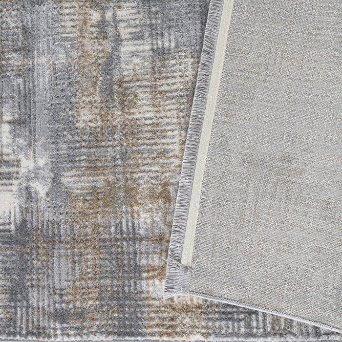 Conceptum Alfombra 1107 160 x 230 cm Polipropileno y Poliéster Gris Beige Crema