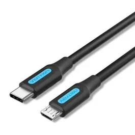 Vention COVBH Cable USB 2.0 Tipo-C Macho a MicroUSB Macho 480Mbps 2m Negro