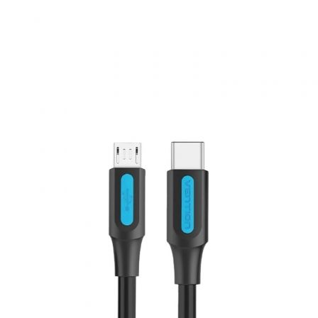 Vention COVBH Cable USB 2.0 Tipo-C Macho a MicroUSB Macho 480Mbps 2m Negro