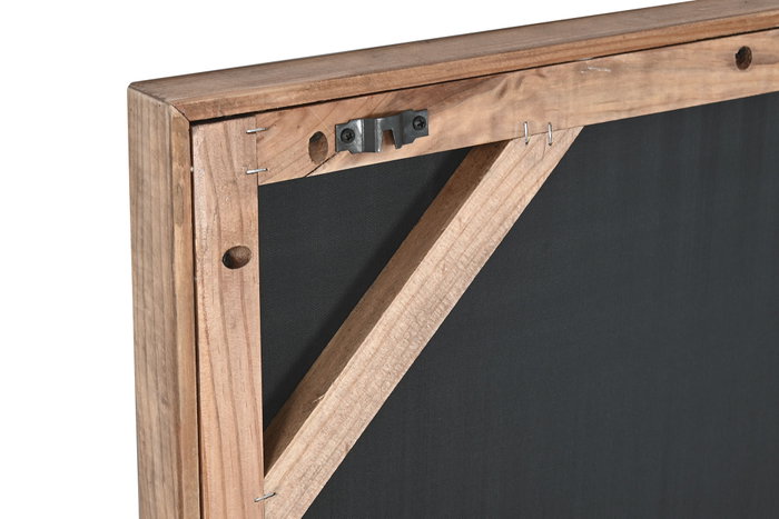 DKD Home Decor Cuadro Moderno 4 x 82 x 62 cm Natural Beige Madera Reciclada Pino