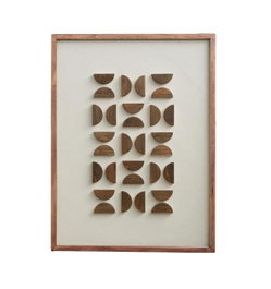 DKD Home Decor Cuadro Moderno 4 x 82 x 62 cm Natural Beige Madera Reciclada Pino