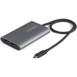 Startech Adaptador de video Thunderbolt 3 a 2 x DisplayPort 1.4 TB32DP14 Plata