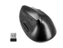 Q-connect Ratón Vertical Inalámbrico Ergonómico Recargable Negro, DPI 800/1200/1600